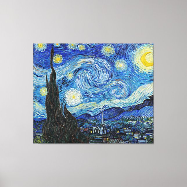 Impressão Em Tela Vincent van Gogh, Starry Night (Frente)