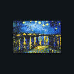 Impressão Em Tela Vincent Van Gogh Starry Night Over The Rhone 1888<br><div class="desc">Artista: Vincent Van Gogh Título: Starry Night Over the Rhone Year : 1888 (setembro) paisagem,  pintura a óleo,  obra-prima,  antiga,  vintage,  famosa,  arte,  trabalho de arte,  azul,  ouro,  espiral,  ousada,  clássica,  elegante,  romântica,  bela,  bonito,  linda,  decoração domiciliar, </div>