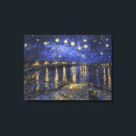 Impressão Em Tela Vincent Van Gogh Starry Night Sobre O Ródano<br><div class="desc">Vincent Van Gogh Starry Night Over the Rhone Starry Night Over the Rhone (setembro de 1888) é uma das pinturas de Arles de Vincent van Gogh à noite em Arles. Foi pintado em um ponto na margem do Rio Rhone que era apenas uma caminhada de um ou dois minutos da...</div>