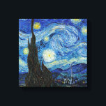 Impressão Em Tela Vincent Van Gogh Starry Night Vintage Fine Art<br><div class="desc">Vincent Van Gogh Starry Night Vintage Fine Art Canvas</div>