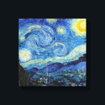 Impressão Em Tela Vincent Van Gogh Starry Night Vintage Fine Art<br><div class="desc">Vincent Van Gogh Starry Night Vintage Fine Art Canvas</div>