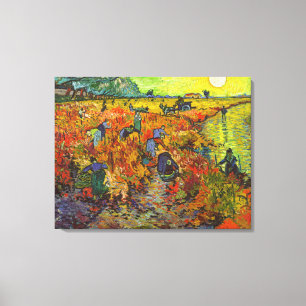 Impressão Em Tela Vincent van Gogh - The Red Vineyards