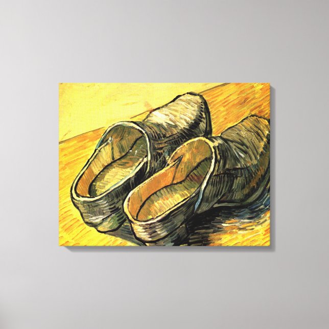 Impressão Em Tela Vincent van Gogh - Um Par de Leather Clogs (Frente)
