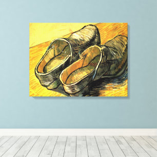 Impressão Em Tela Vincent van Gogh - Um Par de Tamancos de Couro