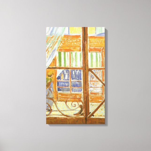 Impressão Em Tela Vincent van Gogh - Uma Janela Compre do Carniceiro (Frente)
