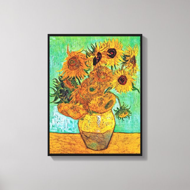 Impressão Em Tela Vincent Van Gogh - Vase Com Doze Girassóis (Frente)