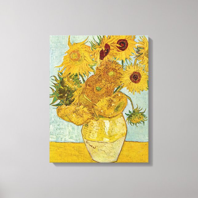 Impressão Em Tela Vincent Van Gogh - Vase com Doze Girassóis (Frente)