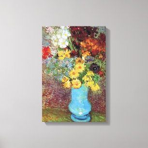 Impressão Em Tela Vincent Van Gogh - Vaso Com Margaridas E Anêmonas