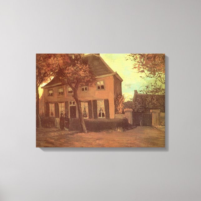 Impressão Em Tela Vincent van Gogh - Vicarage em Nuenen (Frente)