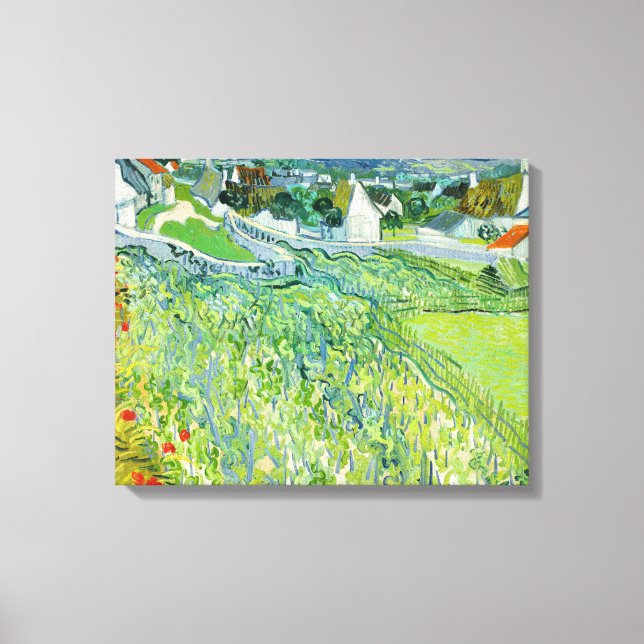 Impressão Em Tela Vincent van Gogh - Vineyards em Auvers (Frente)