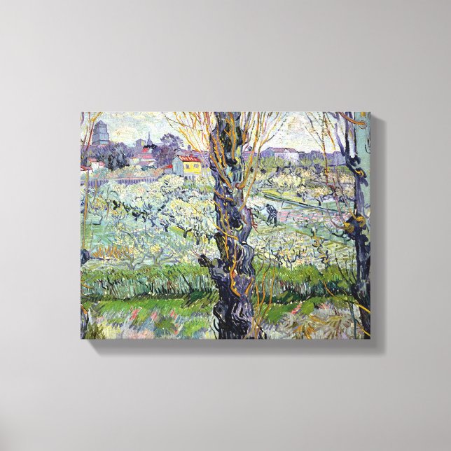 Impressão Em Tela Vincent van Gogh | Vista de Arles, 1889 (Frente)