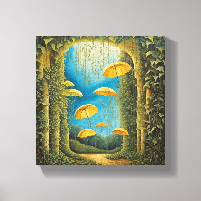 Impressão Em Tela Vinhas Guarda-chuvas: A cobertura da natureza (Frente)