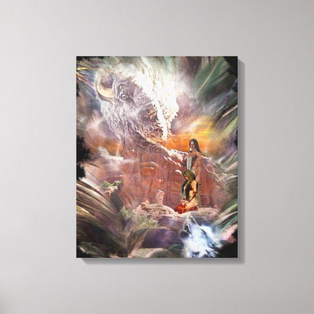 Impressão Em Tela Vinheta Noturna Americana Embalada (Frente)