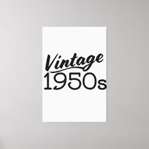 Impressão Em Tela Vintage 1950