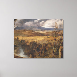 Impressão Em Tela Vintage A Highland Landscape de Edwin Landseer
