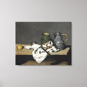 Impressão Em Tela Vintage Ainda com um Kettle por Paul Cezanne