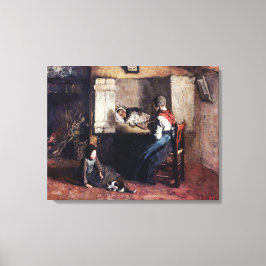 Impressão Em Tela Vintage Albert Neuhuys, a criança doente