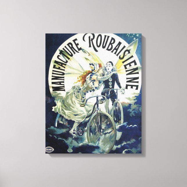 Impressão Em Tela Vintage Anúncio de Bicicleta Francesa (Frente)