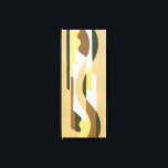 Impressão Em Tela Vintage Art Deco Jazz Curve Padrão Colunas de outo<br><div class="desc">Ilustração Vintage art deco jazz pochoir wallpaper padrão por Voldemar Boberman, 1929. Pocorir é uma técnica de estêncil comum em quadros de surrealismo. Um elegante e chic design com formas geométricas e cores em cores neutras no outono quente com diferentes tons de castanho, latas e bege. Um design moderno e...</div>