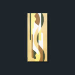 Impressão Em Tela Vintage Art Deco Jazz Curve Padrão Colunas de outo<br><div class="desc">Ilustração Vintage art deco jazz pochoir wallpaper padrão por Voldemar Boberman, 1929. Pocorir é uma técnica de estêncil comum em quadros de surrealismo. Um elegante e chic design com formas geométricas e cores em cores neutras no outono quente com diferentes tons de castanho, latas e bege. Um design moderno e...</div>