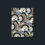 Impressão Em Tela Vintage Art Deco Pochoir Jazz Formas Geométricas<br><div class="desc">Ilustração Vintage art deco jazz pochoir geométrico wallpaper, de Edouard Benedictus. Pocorir é uma técnica de estêncil comum em quadros de surrealismo. Design elegante e cúbica com formas geométricas e cores neutras com círculos e semicírculos. Um design moderno e sofisticado faz um presente excelente para um geek matemático de geometria!...</div>