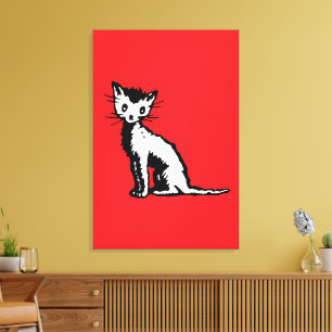 Impressão Em Tela Vintage Art Millions of Cats Wanda Gag 1928