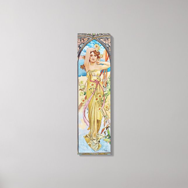 Impressão Em Tela Vintage Art Nouveau Goddese (Frente)