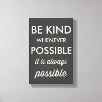 Vintage Black Be Kind Sempre Que Possível Impressã