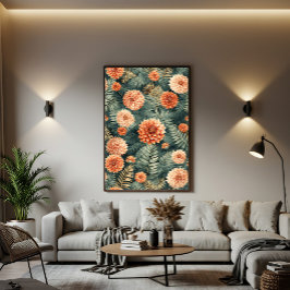 Impressão Em Tela Vintage Botanical Elegance