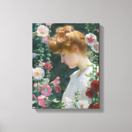 Impressão Em Tela Vintage Charles Courtney Curran Lotus Lily Canva