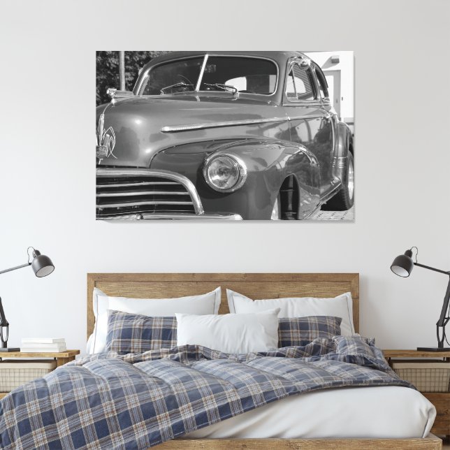 Impressão Em Tela Vintage Clássico Chevrolet (Insitu(Quarto))
