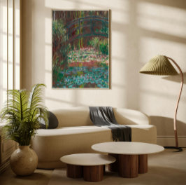 Impressão Em Tela Vintage Claude Monet Water Lily Pond Painting |