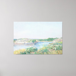 Impressão Em Tela Vintage Coastal Ocean BrightBlue Seascape Nautical