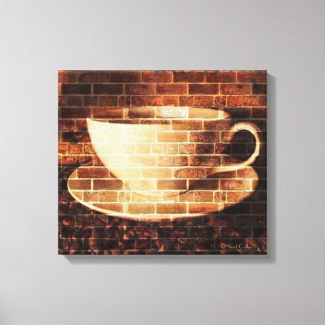 Impressão Em Tela Vintage Coffee Wall Art (Frente)