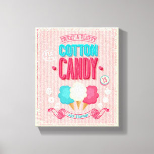 Impressão Em Tela Vintage Cotton Candy Poster
