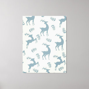 Impressão Em Tela Vintage Deers