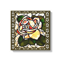 Vintage Dourado Rosa de Art Deco