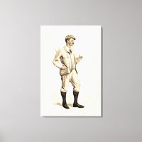 Vintage Golfer com Tubo de Cigarro e Boots