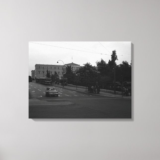 Impressão Em Tela Vintage Grécia Delphi Antigo palácio (Frente)