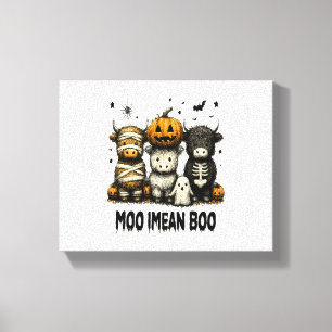 Impressão Em Tela Vintage Halloween Bull Sheet