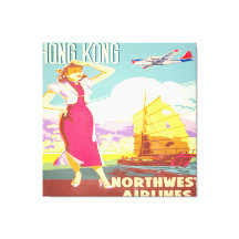 Vintage Hong Kong - Northwest Airlines