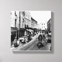 Vintage Ireland impressão, Galway High Street c187