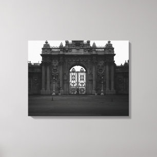 Impressão Em Tela Vintage Istambul Dolmabahçe Palace gate