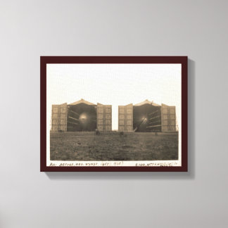 Impressão Em Tela Vintage - nave histórica de Cardington