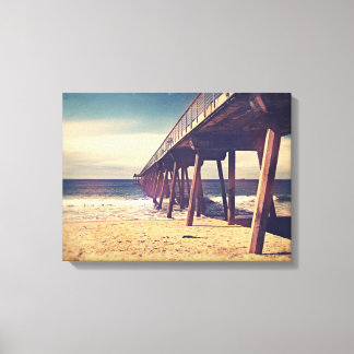 Impressão Em Tela Vintage Ocean Pier