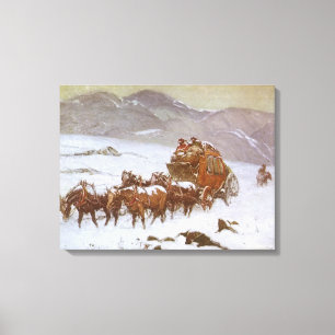 Impressão Em Tela Vintage ocidental, porque o correio estava