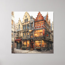 Impressão Em Tela Vintage Old Amsterdam Art