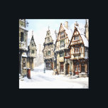 Impressão Em Tela Vintage Old Amsterdam Art<br><div class="desc">A arte de Anton Pieck sobre as antigas pinturas de Amsterdã em cercas de rua, compras de flores, mercados ou livrarias AI gerada inclui modelos modernos e gatos pretos para torná-la um design único para decoração, cartões de boas-vindas ou de convite</div>