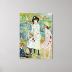 Impressão Em Tela Vintage Renoir Children in the Seashore Guernsey