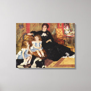 Impressão Em Tela Vintage Renoir Mme Charpentier e Seus Filhos